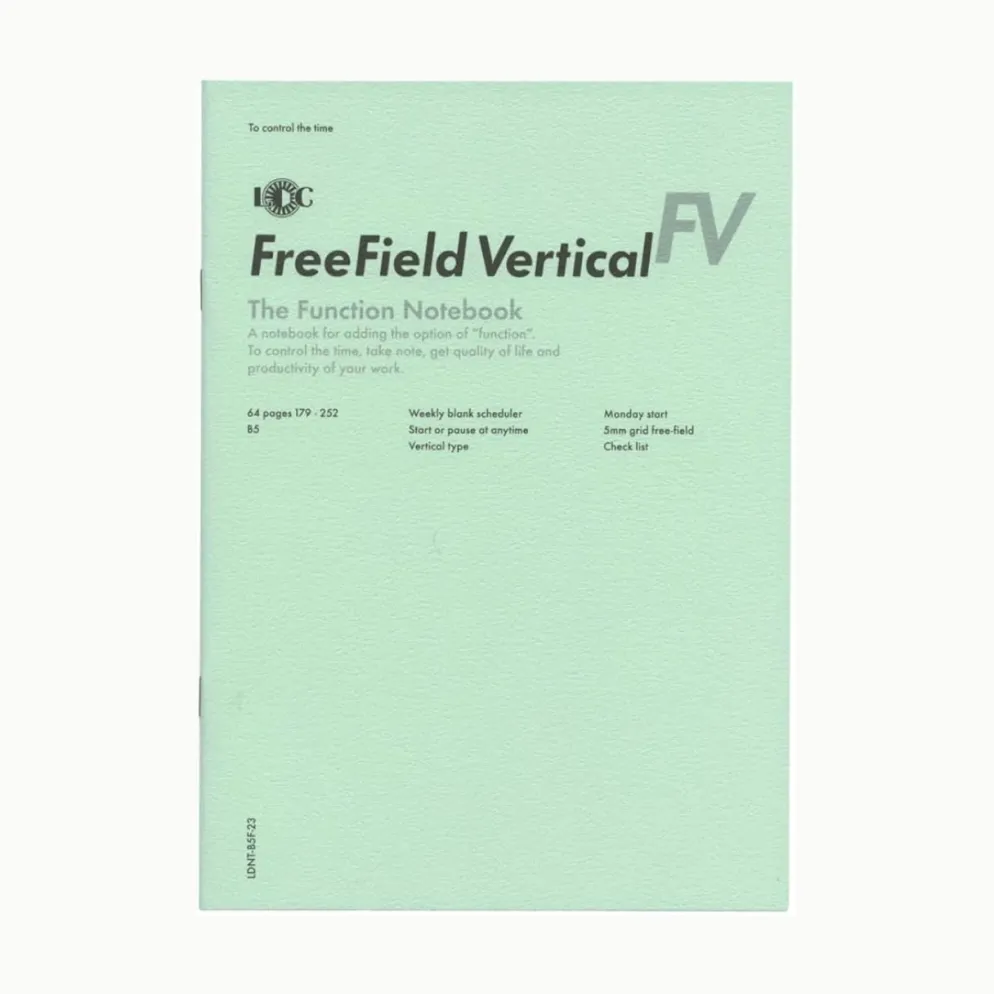 Luddite Function Notebook B5 – Flexible Undated Weekly Planner