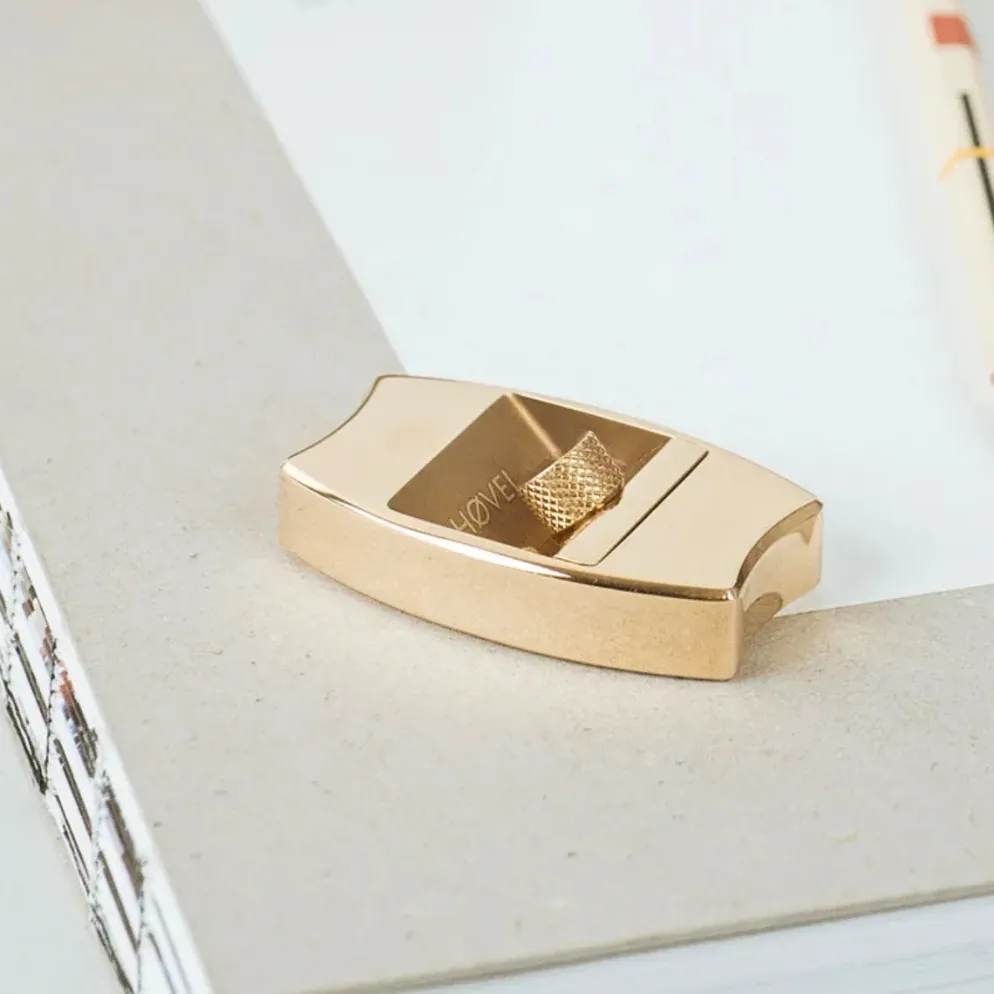 Makers Cabinet Høvel Pencil Plane – Brass Adjustable Sharpener