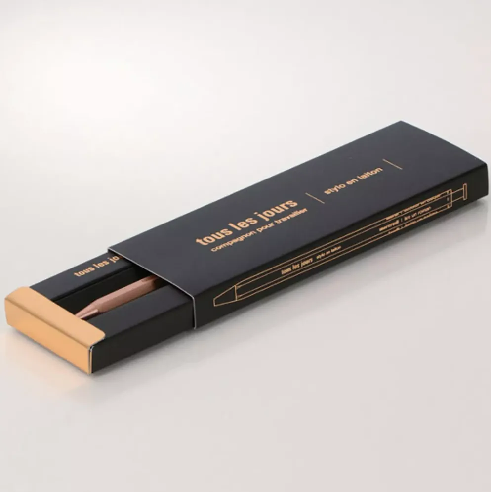 Mark’s Tokyo Edge DAYS Brass Ballpoint Pen – 0.5mm Gel Tip