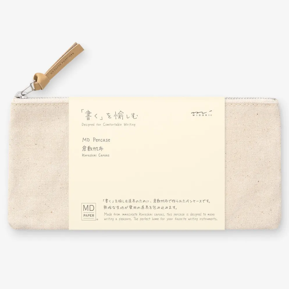 MD Paper Kurashiki Canvas Pencil Case