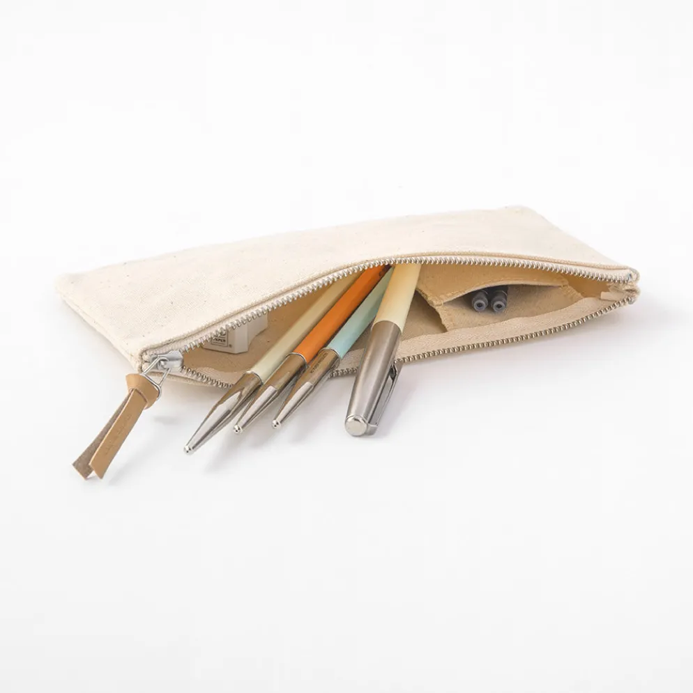 MD Paper Kurashiki Canvas Pencil Case