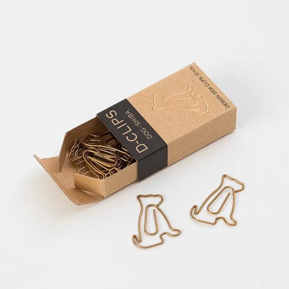 Midori D-Clips Mini -- Shiba Paperclips