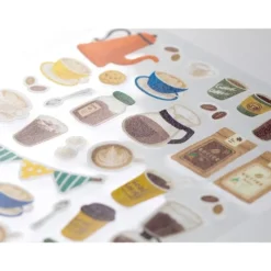 Midori Sticker 2379 Marché Coffee