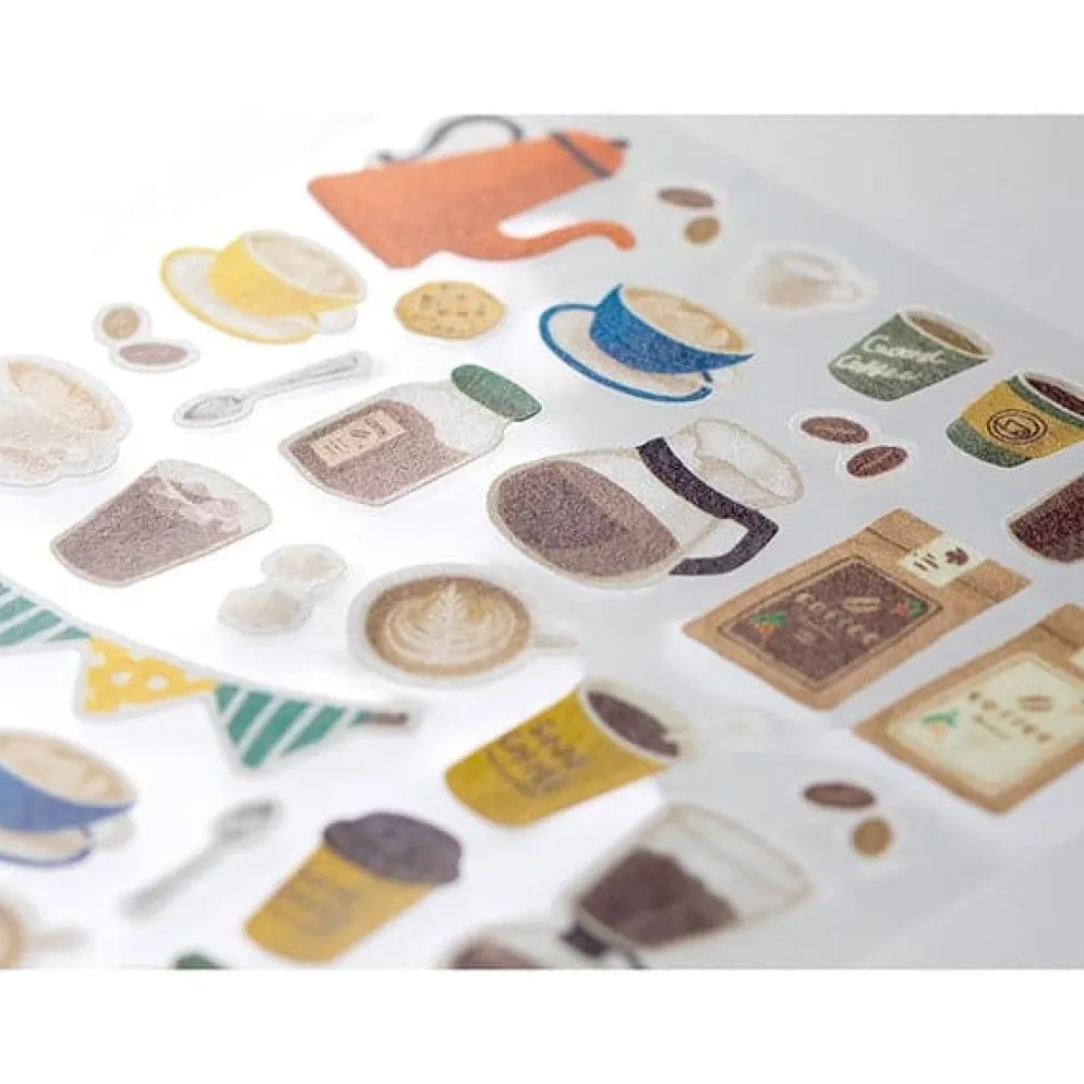 Midori Sticker 2379 Marché Coffee