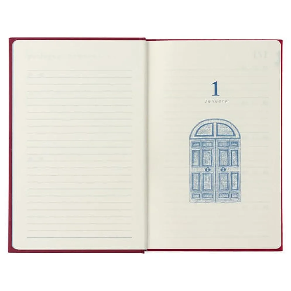 Midori 10 Year Diary - Dark Red