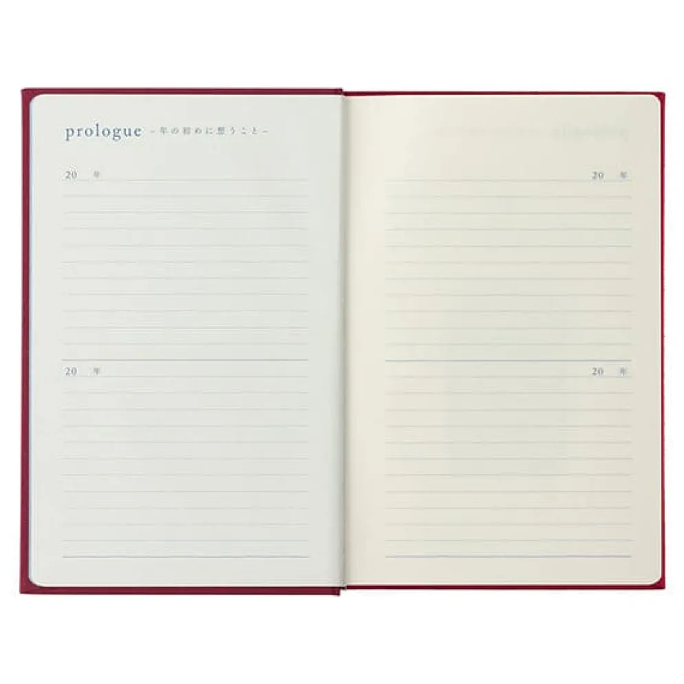 Midori 10 Year Diary - Dark Red