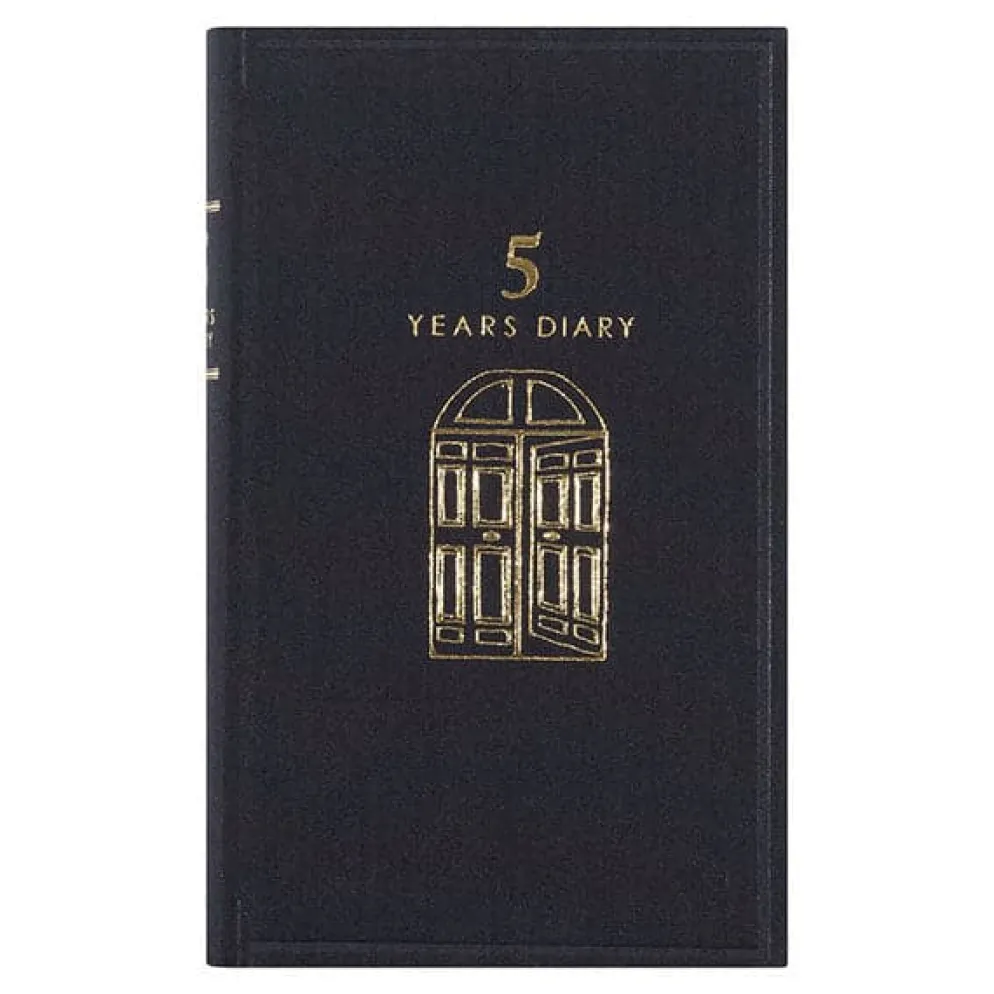 Midori 5 Year Diary - Gate Black