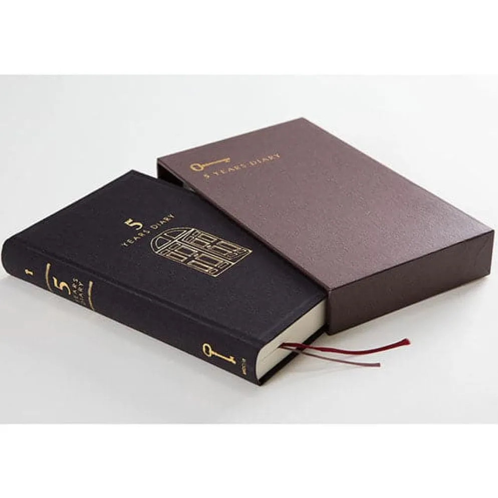 Midori 5 Year Diary - Gate Black