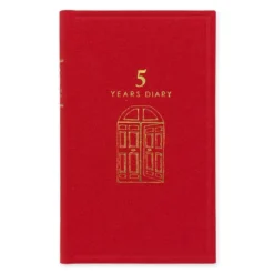 Midori 5 Year Diary - Gate Red