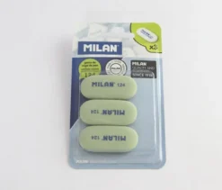 Milan -- Synthetic Rubber Eraser 124 -- Pack of 3