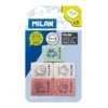 Milan -- Synthetic Rubber Erasers 445 -- Pack of 5