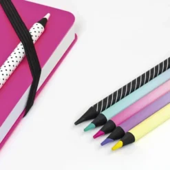 Milan 6 x Round Colour Pencils [Sunset / Black Wood]
