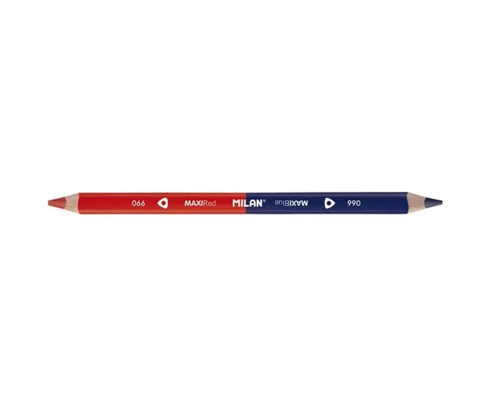 Milan Bicolour Red-Blue Maxi Pencils – Pack of 12