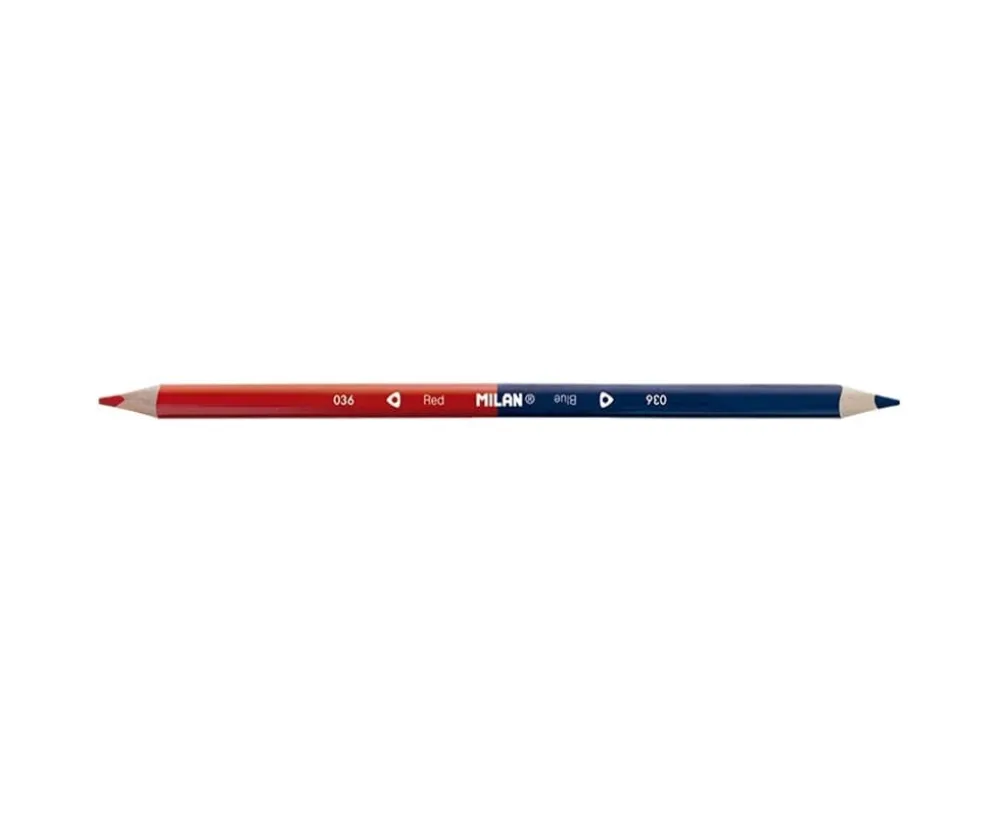 Milan Bicolour Red-Blue Pencils – Pack of 12