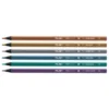 Milan Black Wood Colour Pencils – Set of 6 Metallics