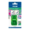 MILAN COMPACT Sharpener + 2 x Erasers [Assorted Colours]