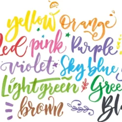Milan Fibre Brush Pens – 10 Colours