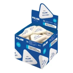 Milan Triangular Flexible Erasers 4836 [Box of 36]