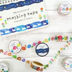 Mind Wave Die-Cut Vivid Iro Masking Tape – Flower 1