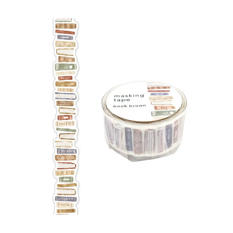Mind Wave Die-Cut Masking Tape – Brown Book