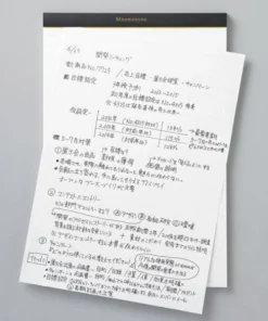 Mnemosyne Staple Bound Notepad N188A A5 Graph
