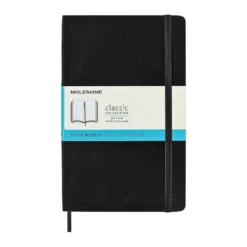 Moleskine A5 Large Soft Dotted Notebook - Black