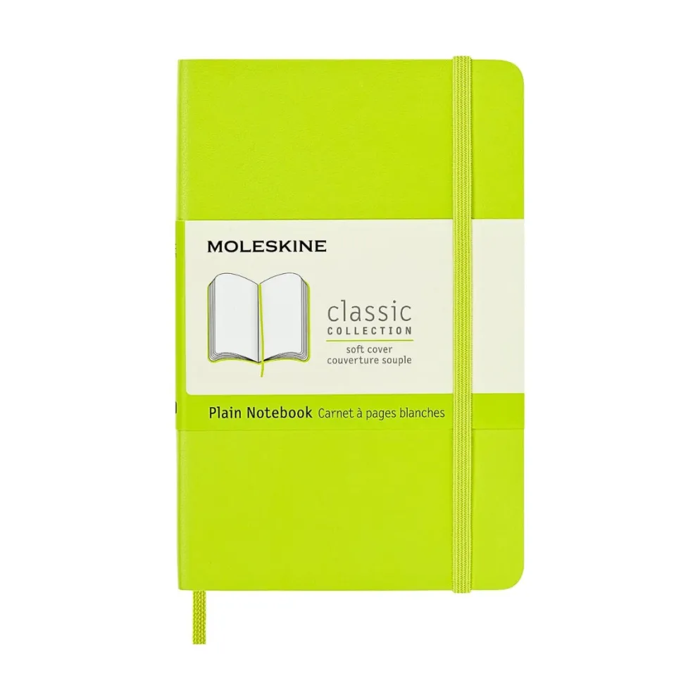 Moleskine Classic Notebook Soft Cover, A6 Pocket Size - Lemon Green