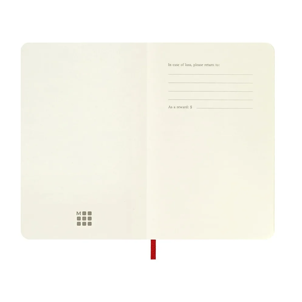 Moleskine Classic Notebook Soft Cover, A6 Pocket Size - Scarlet Red