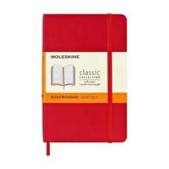 Moleskine Classic Notebook Soft Cover, A6 Pocket Size - Scarlet Red
