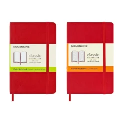 Moleskine Classic Notebook Soft Cover, A6 Pocket Size - Scarlet Red