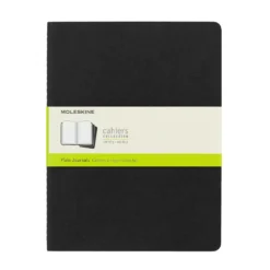 Moleskine Plain Black Cahier 19cm x 25cm [pack of 3]