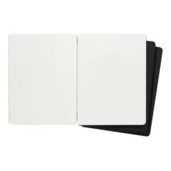 Moleskine Plain Black Cahier 19cm x 25cm [pack of 3]