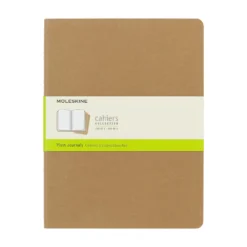 Moleskine Plain Kraft Cahier 19cm x 25cm [pack of 3]