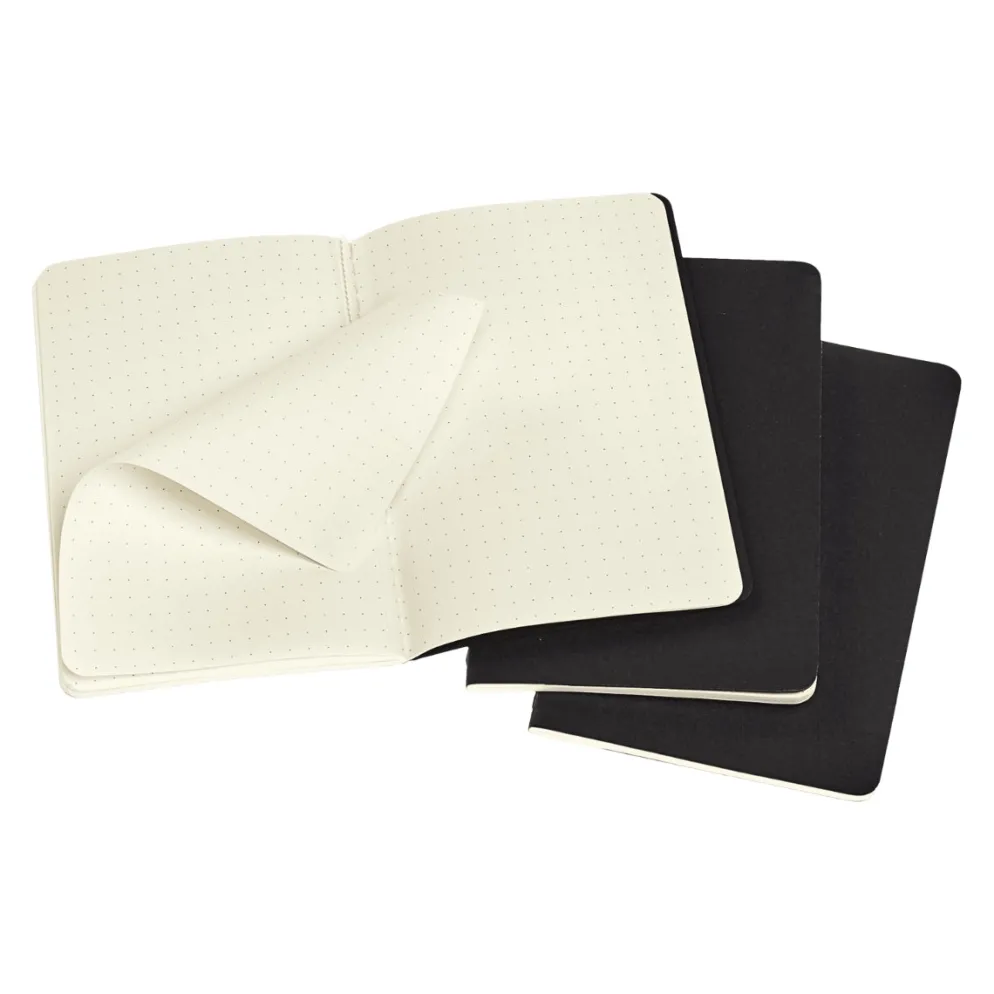 Moleskine Pocket Black Cahiers - Dotted (Set of 3)