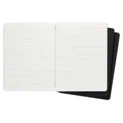 Moleskine Ruled Black Cahier 19cm x 25cm [pack of 3]
