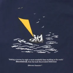 Moomin Canvas Tote Bag - Navy