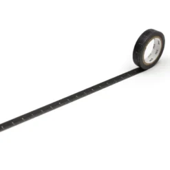 mt ex Washi Tape - Black Ruler - 10mm