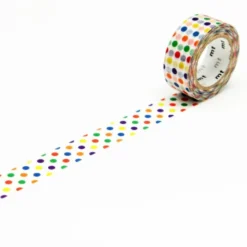 mt for kids Washi Tape - Colourful Dots - 15mm