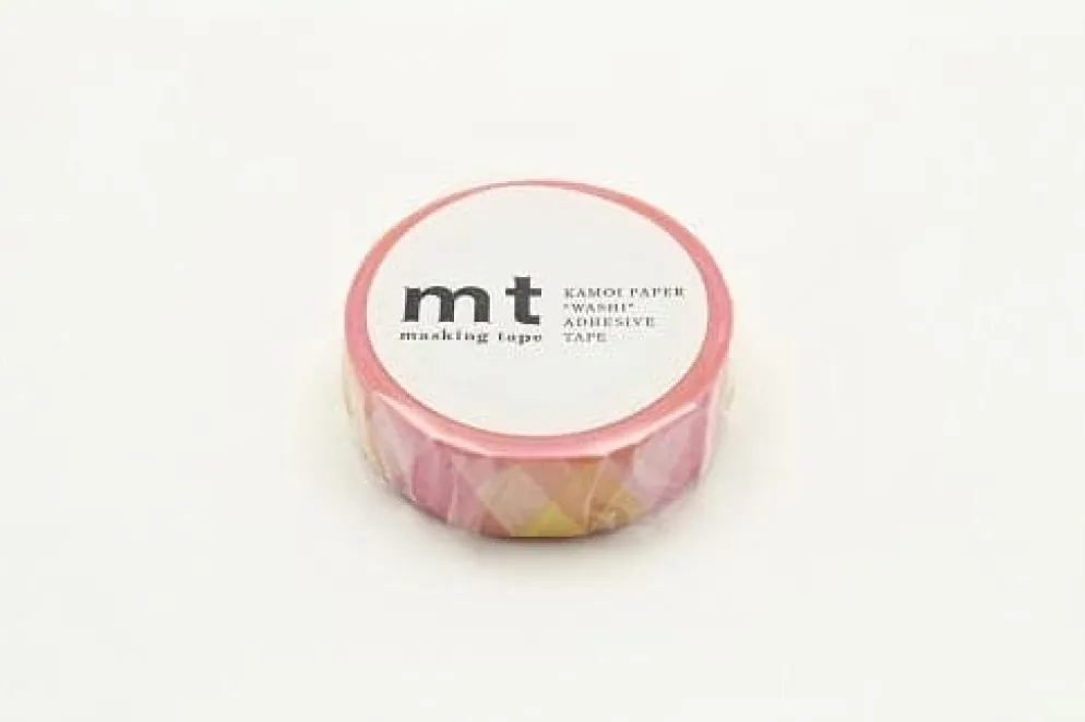 MT Masking Tape 1P Deco - Triangle and Diamond Pink