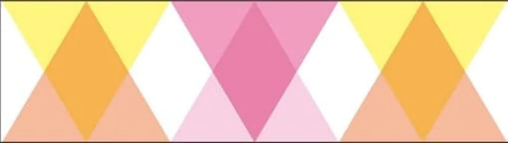 MT Masking Tape 1P Deco - Triangle and Diamond Pink