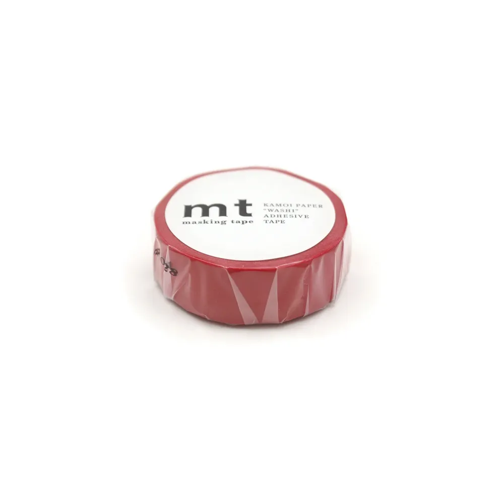 mt 1P Basic Washi Tape - Red - 15mm