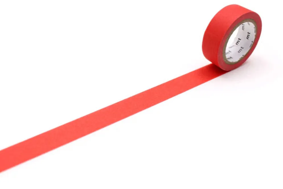 mt 1P Basic Washi Tape 15mm - Matte Red