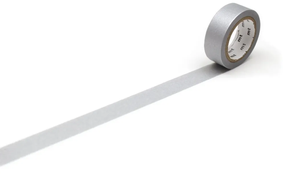 mt 1P Basic Washi Tape 15mm - Silver