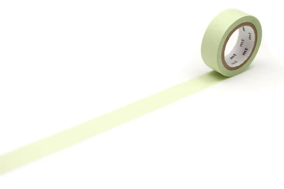 mt 1P Basic Washi Tape 15mm - Pastel Leaf