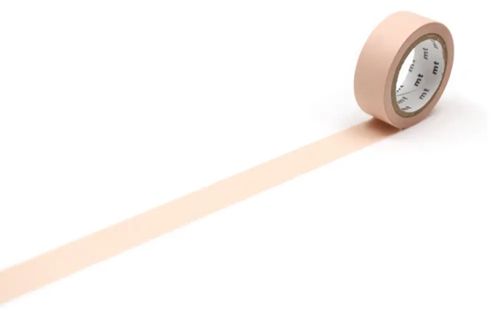 mt 1P Basic Washi Tape 15mm - Pastel Carrot