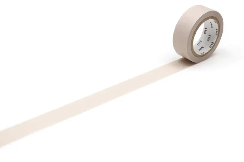 mt 1P Basic Washi Tape 15mm - Pastel Cocoa