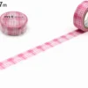 mt 1P Deco Washi Tape - Check Light Pink 15mm