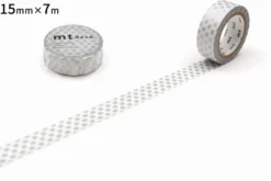mt 1P Deco Washi Tape - Dot Silver - 15mm