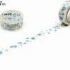 mt 1P Deco Washi Tape - Heart Stamp Blue - 15mm