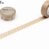 mt 1P Deco Washi Tape - Hemp Leaf & Brass - 15mm